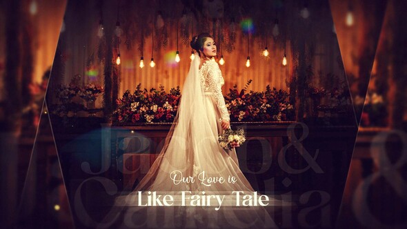 Wedding Slideshow | Beautiful Love Story | MOGRT Premiere Pro template preview