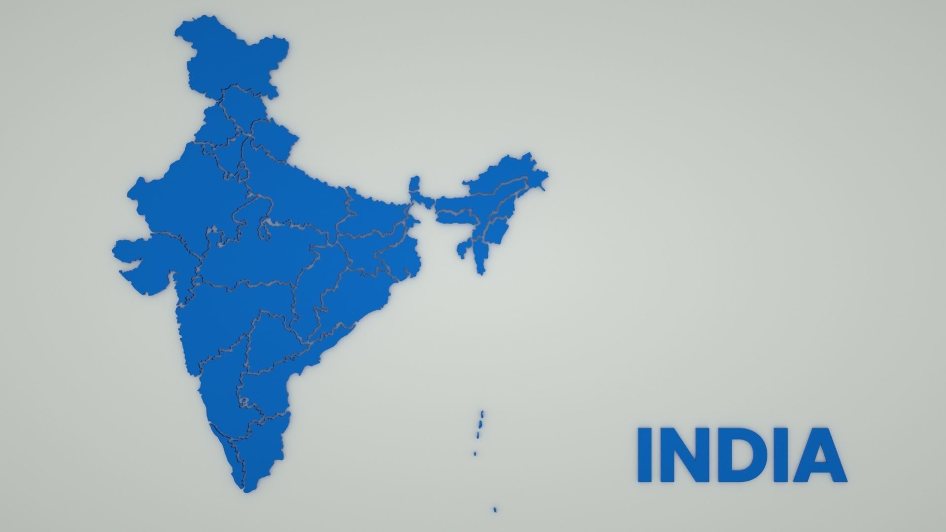 India Country Map 3d Models By 3d_model_tifotizi | 3DOcean