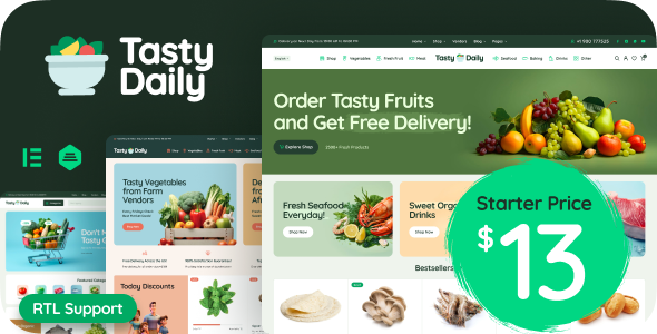 TastyDaily – Grocery Store & Food WooCommerce Theme