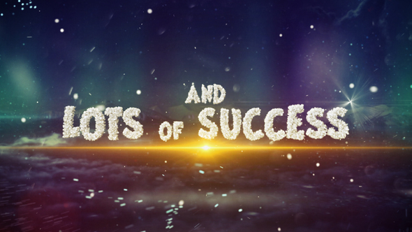 Magic Snowflakes Wishes 2024 Titles template preview