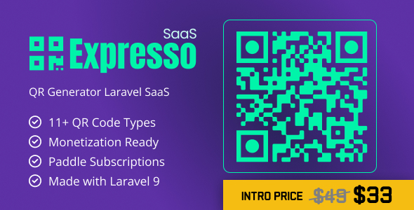 QRExpresso  QR Code Generator SaaS (Laravel)