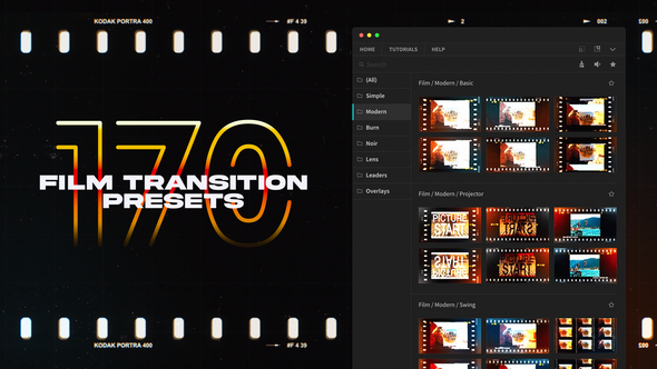 Film Transitions for Premiere Pro
