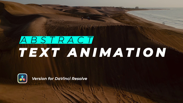 Abstract Text Animation | DaVinci Resolve