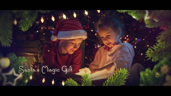 Realistic Christmas Slideshow | Magic Christmas Memories Video Displays template preview