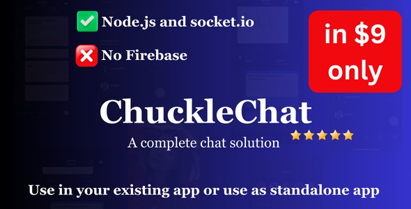 ChuckleChat - A complete Chat messenger, nodejs chat, story, audio/video call
