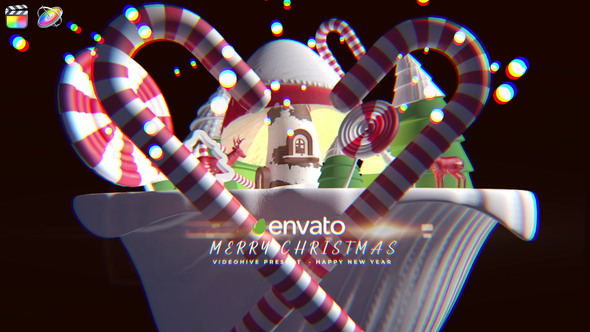 3d Cartoon Christmas Logo