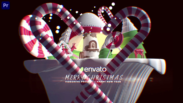 3d Cartoon Christmas Logo