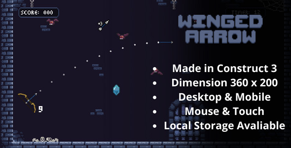 Winged Arrow - HTML5 Game
