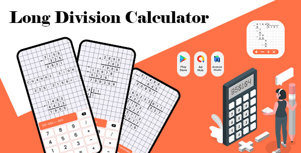 Long Division Calc - Division calculator - Long Division Calculator - Big Division Calculator