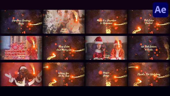 Christmas Greetings Titles for After Effects