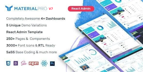 MaterialPro React Admin Template