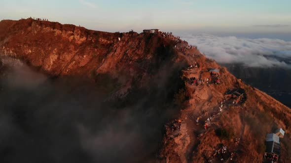 Sunrise on Mt. Batur in Bali, Indonesia