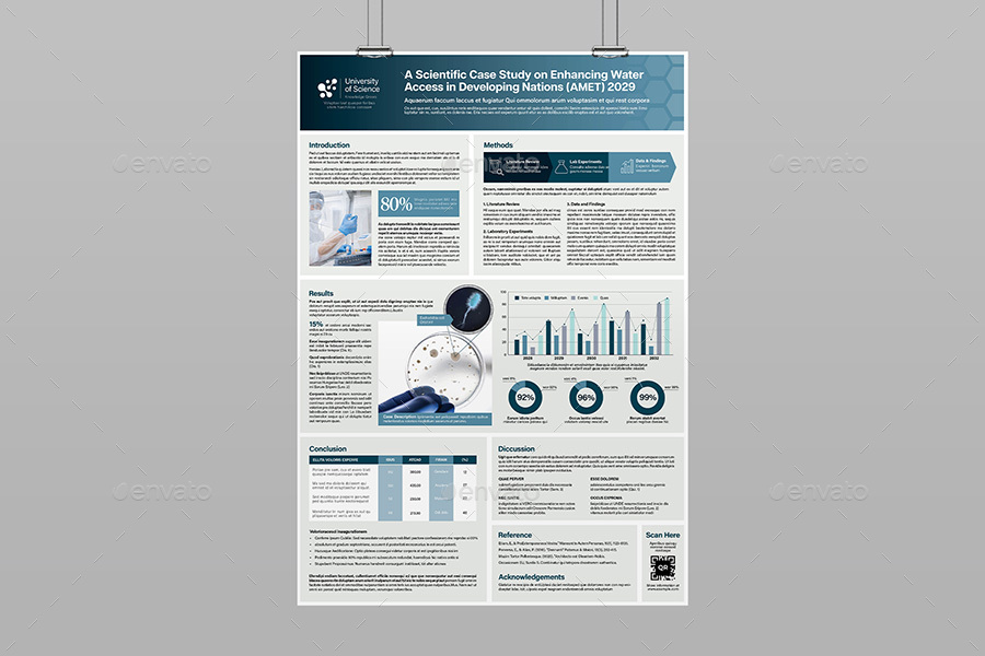 case study poster template