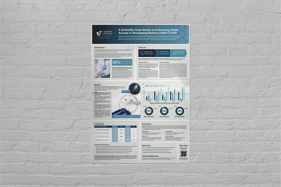 case study poster template