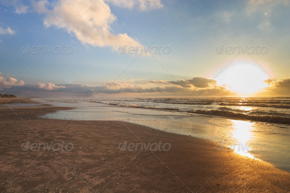 sunrise beach - Stock Photo - Images