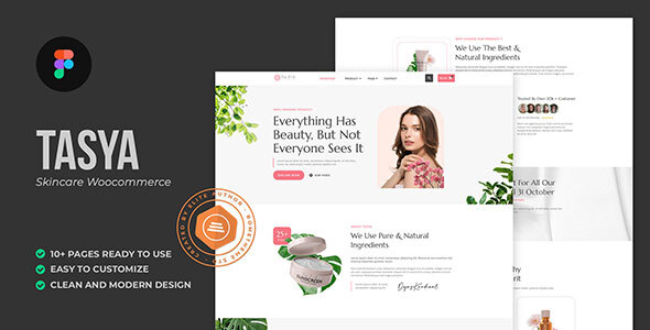 Tasya - Skin Care WooCommerce Figma Template