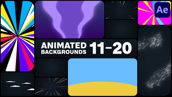Animated Backgrounds for After Effects Elements template preview