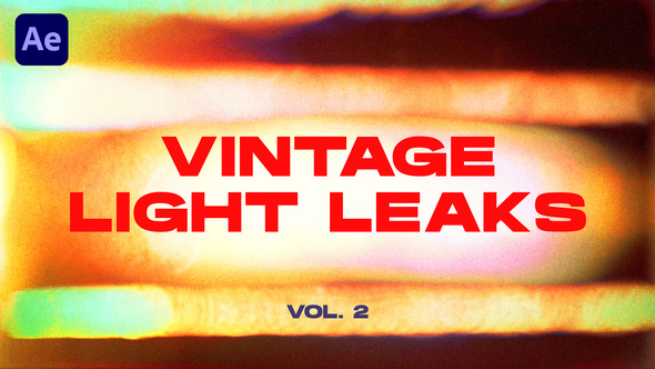 Vintage Light Leaks Transitions VOL. 2 | After Effects