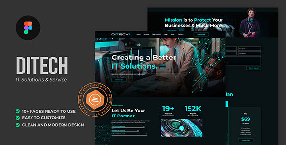 Ditech - IT Solution & Service Figma Template