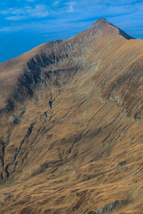 The Moldoveanu Peak in Fagaras Mountains Stock Photo by porojnicu