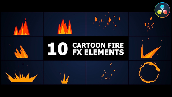 Cartoon Fire | DaVinci Resolve
