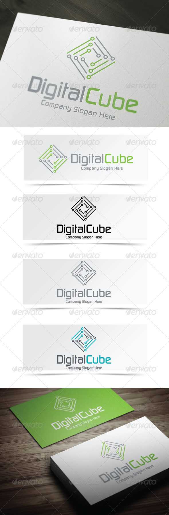 Digital Cube - Abstract Logo Templates