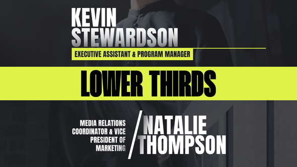 Lower Thirds | Premiere Pro