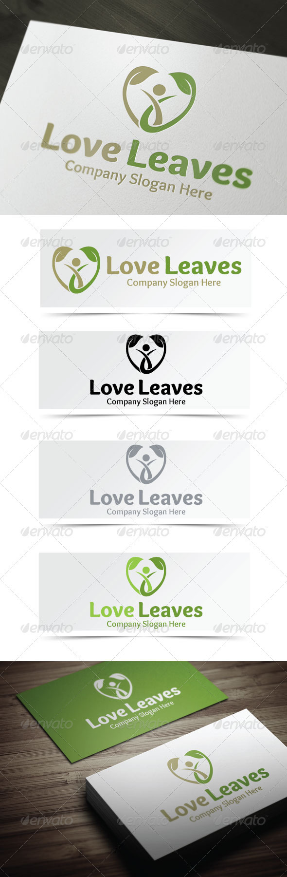 Love Leaves - Nature Logo Templates