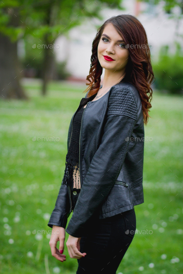 Crop top with jacket and outlet jeans