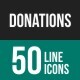 Donations Line Icons