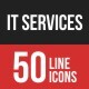 IT Services Filled Line Icons