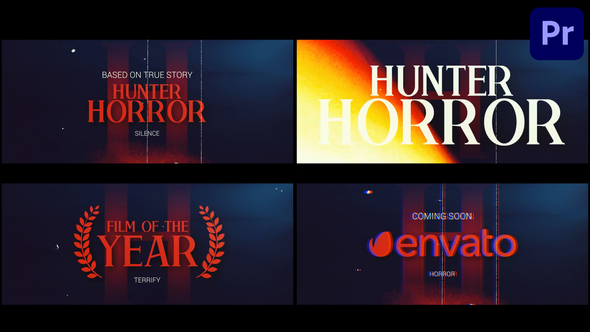 Horror Trailer Titles for Premiere Pro