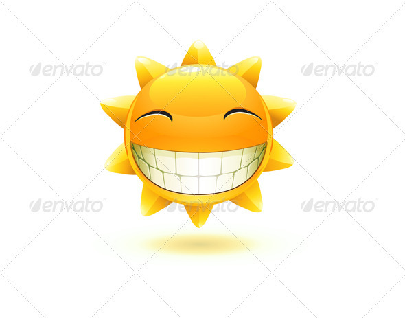 happy summer sun - Characters Vectors