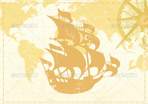 Vintage word map - Travel Conceptual
