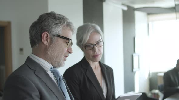 Mature Financial Advisor Giving Consultation To Client alt