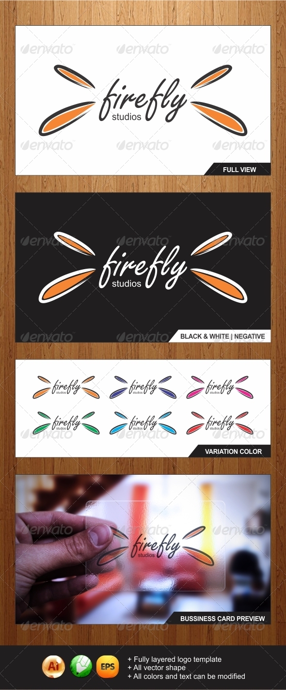 Firefly Logo - Animals Logo Templates