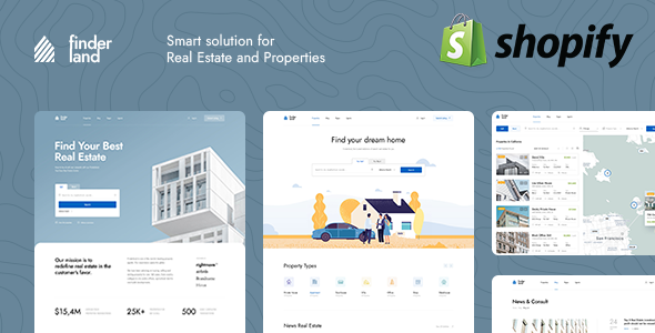 Finderland – Real Estate Sale and Rental Shopify 2.0 Theme