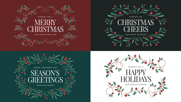 Christmas Titles Titles template preview