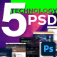 5 Technology Email Newsletter PSD Template