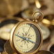 Antique brass compass - PhotoDune Item for Sale