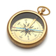 Old compass on white background - PhotoDune Item for Sale