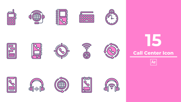 Call Center Icon After Effect