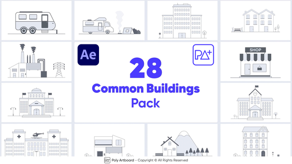 Common Buildings For After Effects