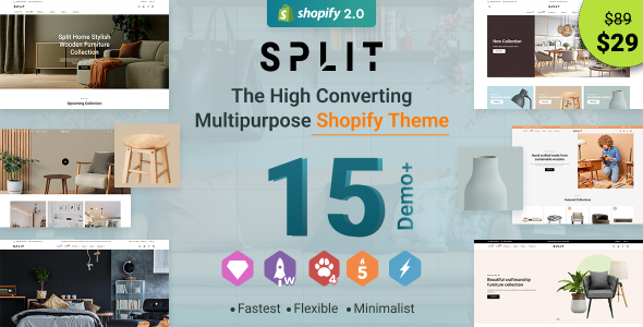 [DOWNLOAD]Split - Furniture, Multipurpose Shopify Themes OS 2.0 - RTL Support