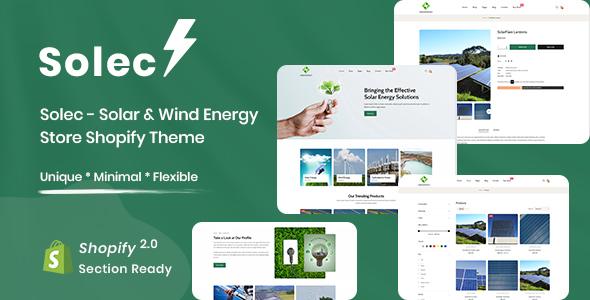 Solec – Solar & Wind Energy Store Shopify Theme