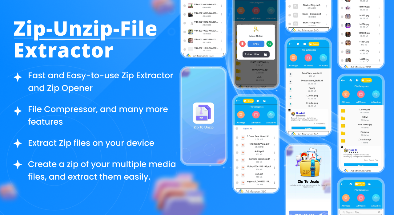 zip file extractor download