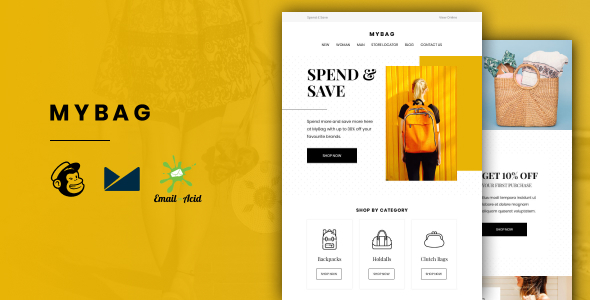 MyBag – E-commerce Responsive Email for Fashion & Accessories