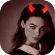 Neon Horns Devils Face Makeup Editor - Neon Horns Devil Face - Devils Face Makeup Photo Editor