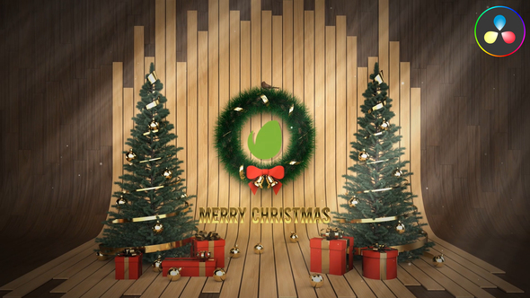 Christmas Studio Logo for DaVinci Resolve