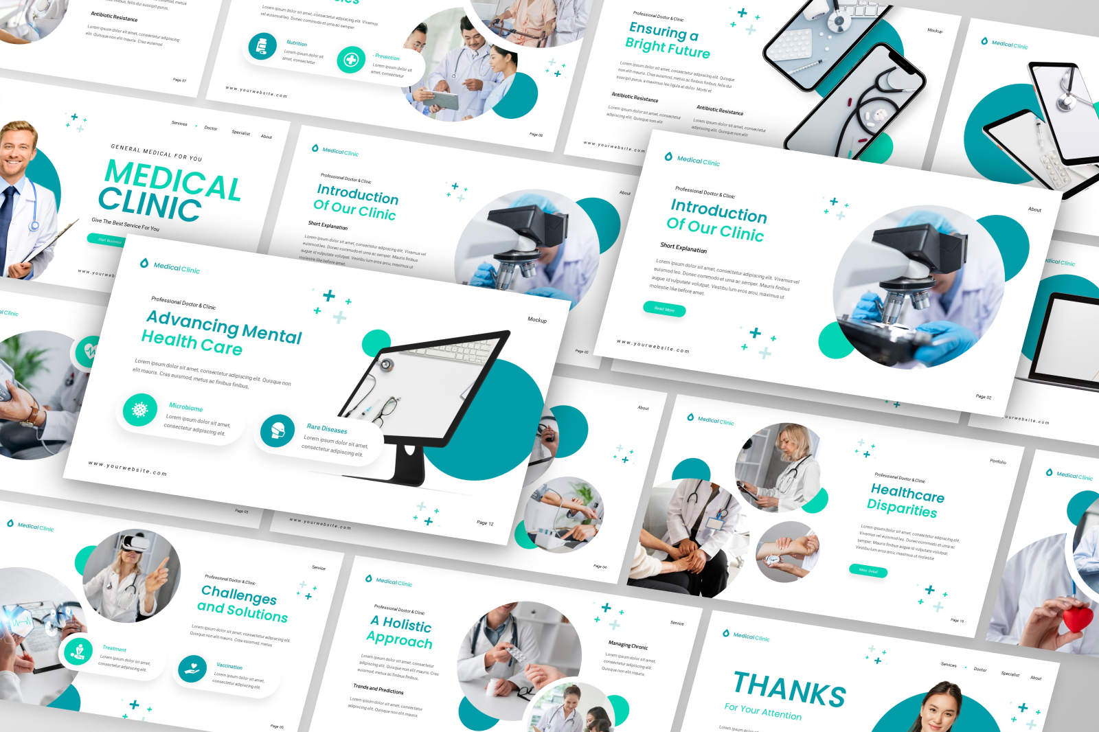 Medical Clinic PowerPoint Template, Presentation Templates | GraphicRiver